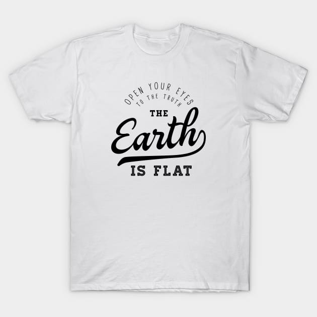 The Earth is Flat T-Shirt by VeesTees